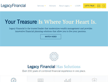 Tablet Screenshot of legacyfinancialadvisors.com